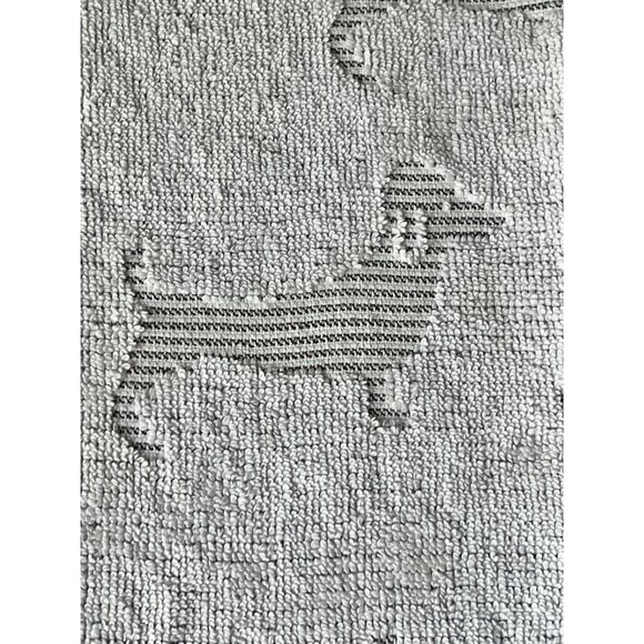 Ladinne Reversible Dachshund Tea Towels Set of Two Cotton 30" X 19" Gray & White - Picture 3 of 8